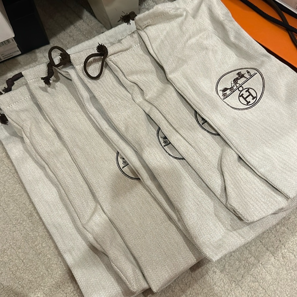 Hermes Oran Shoe Bags (8/4 pairs)